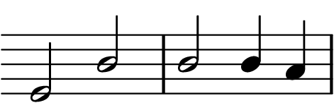 Kurzes Thema aus Ferruccio Busonis, Rondò Arlecchinesco op. 46